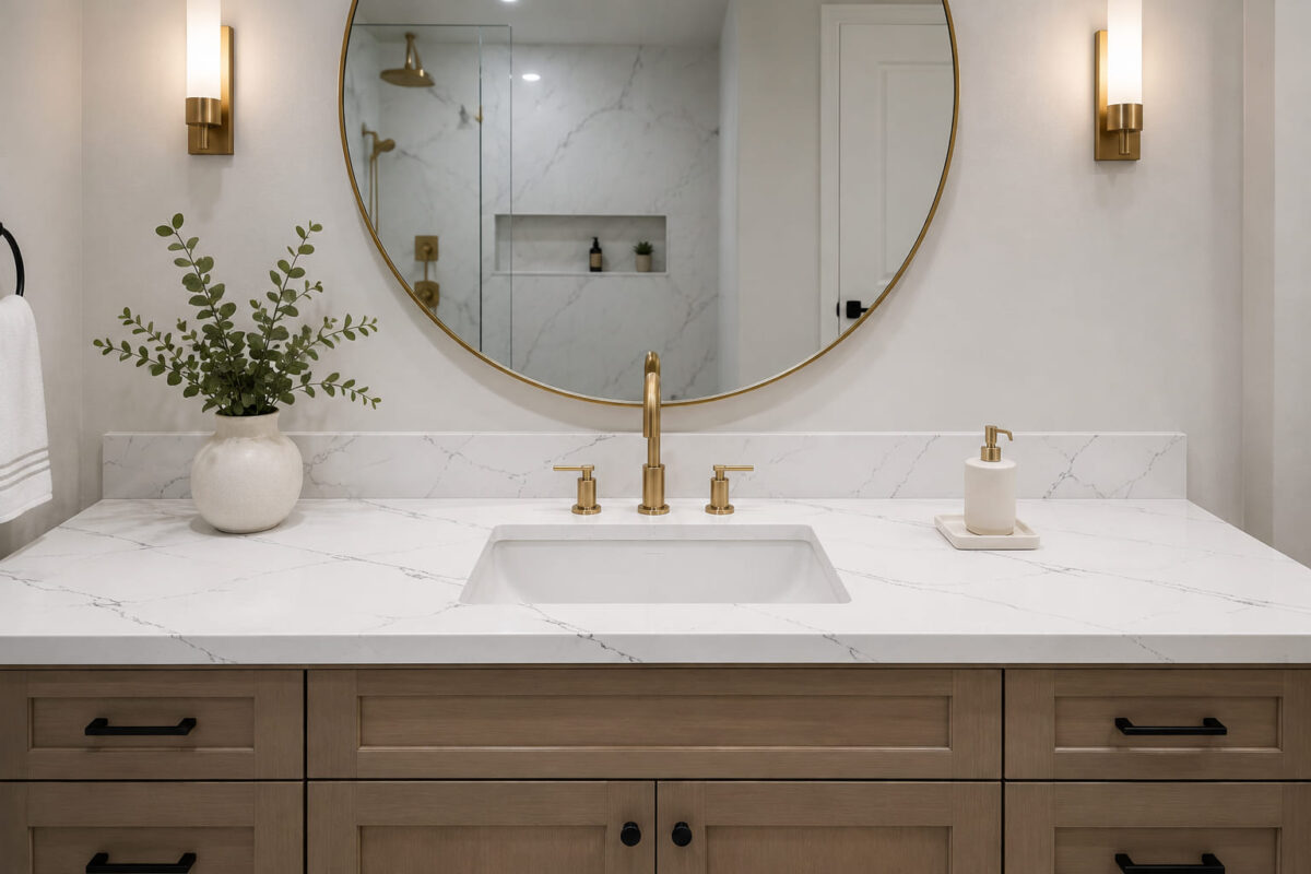 Statuario Serafina Bathroom Vanity Countertops